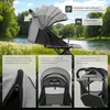 Poussette buggy FINN pliable avec harnais à 5 points - gris Voir les images du produit 4