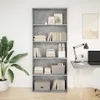 vidaXL Knihovna betonová šedá 80x30x189 cm materiál na bázi Náhled obrázku produktu 1