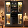 Cave à vin avec éclairage LED commandé par application, Voir les images du produit 1