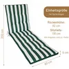 Herlag Liegenauflage Mia Grün-Gestreift 200x60x5cm für Produktbild-Vorschau 2