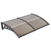Vordach 100x200cm für Haustür und Terrasse Überdachung Produktbild-Vorschau 1