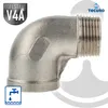 tecuro Winkel 90° Edelstahl V4A (AISI 316), IG x AG 3/8 Produktbild-Vorschau 3