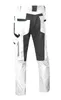 The back view of a pair of white and gray work pants. Produktbild-Vorschau