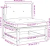 vidaXL Gartensofa ohne Armlehnen mit Kissen Massivholz Produktbild-Vorschau 8