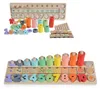 Moni Kinder Lern-Set 2052 Holz, Stapeln, zählen, 89 teilig, Produktbild-Vorschau 1