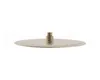 A close-up, studio shot of a round, flat shower head with a central fixture, against a plain white background. Produktbild-Vorschau