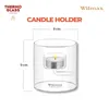 Wilmax Teelichthalter 9 cm Glas Transparent WL-888904/A Produktbild-Vorschau 4