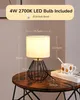 EDISHINE Nachttischlampe, Vintage Tischlampe aus Metall und Produktbild-Vorschau 6