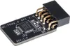 A close-up shot of a Gigabyte GC-TPM 2.0 SPI module with a black circuit board and gold pins. Náhľad obrázku produktu