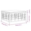 vidaXL Tabouret de jardin avec coussin beige Poly rotin Voir les images du produit 7