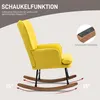 HOMCOM Schaukelstuhl Schwingsessel mit Hocker Relaxsessel Produktbild-Vorschau 4