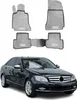 2008-2014 Mercedes Classe C W204 Tapis TPE Gris 4 pcs Voir les images du produit 1