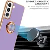 A phone case with a ring holder is shown attached to a car vent mount. Produktbild-Vorschau