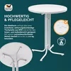 Klappbarer runder Stehtisch Ø 70/80 cm, Höhe 110 cm für Produktbild-Vorschau 7