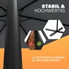 KINGSLEEVE® Ombrellone in Alluminio Inossidabile Ø330cm UV Anteprima dell’immagine prodotto 5