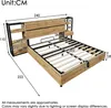 Flieks Hydraulisches Stauraumbett Jugendbett 160x200cm mit Produktbild-Vorschau 7