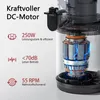 Close-up of a powerful DC motor with feature callouts. Produktbild-Vorschau