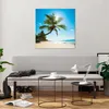Bilder auf glas - Strand Palme Meer - 70x70cm - Glasbilder Produktbild-Vorschau 6