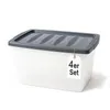 BigDean 4x 60 L Boîte de rangement avec couvercle grande Voir les images du produit 1