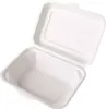 Menübox aus Zuckerrohr, ungeteilt, 600 ml, 18 x 13,5 x 7 Produktbild-Vorschau 1