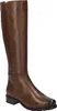 A single brown leather knee-high boot is shown against a white background. Anteprima dell’immagine prodotto