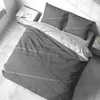 Bettwäsche 240x220 cm Baumwolle Grau Weiß Streifen Produktbild-Vorschau 2