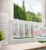 Gardine ASTEJA weiß rosa 30x150 cm  Kräuselband Produktbild-Vorschau 2