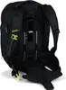The back of a black backpack with yellow accents. Podgląd zdjęcia produktu