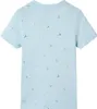 Kinder T-Shirt 116 Hellblau 100 % Baumwolle mit Tretroller Produktbild-Vorschau 2