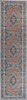BELIANI Teppich Läufer Blau u. Orange Polyester 80 x 300 cm Produktbild-Vorschau 1