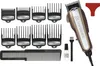A set of hair clippers and accessories laid out on a white background. Produktbild-Vorschau
