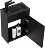 Badplaats Gäste-WC Waschtisch Set Sinta 40 x 22 cm Schwarz Produktbild-Vorschau 2