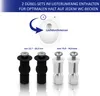 Diagram showing toilet seat mounting hardware and dimensions. Produktbild-Vorschau
