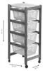 Carrello da cucina 4 cestini estraibili ed un vassoio Jolly Anteprima dell’immagine prodotto 2