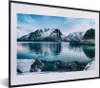 MuchoWow® Gerahmtes Poster Wasser - Berge - Natur 40x30 cm Produktbild-Vorschau 1