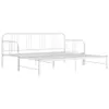 vidaXL Ausziehsofa Bettgestell Weiß Metall 90x200 cm Produktbild-Vorschau 8