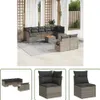 The Living Store 10-tlg. Garten-Sofagarnitur mit Kissen Produktbild-Vorschau 1