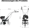 Wiltec Benzin Bodenhacke 36 cm Arbeitsbreite, Gartenhacke Produktbild-Vorschau 3