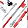 A collage of images showing a tow bar with various close-ups and a storage bag. Anteprima dell’immagine prodotto