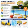 Gioco 2 in 1 per bambini e adulti: canestro da basket e Anteprima dell’immagine prodotto 4