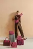 Pip Studio Half-Moon-Tasche Cross Body Freya Stripe Pink Produktbild-Vorschau 8