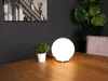Kleine LED Nachttischlampe Glaskugel Lampenschirm Opalweiß Produktbild-Vorschau 6