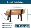 Blome Parkbank Ibiza braun 2-Sitzer Produktbild-Vorschau 8