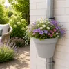 Vaso da fiori Benza con tubo di scolo, grigio chiaro – Set Anteprima dell’immagine prodotto 2