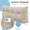 Poduszka pod plecy ELONEO o szerokości 120 cm, poduszka Podgląd zdjęcia produktu 3
