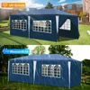 TolleTour Pavillon 3x6m bleu avec parois latérales Tente de Voir les images du produit 4