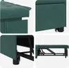 vidaXL Sofá cama, color verde oscuro, 194 x 67 x 82 cm, Vista previa de la imagen del producto 7