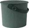 A green bucket with a lid and handle, shown against a white background. Anteprima dell’immagine prodotto