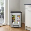 Relaxdays Cestino dei rifiuti 2 x 15 litri, cestino da Anteprima dell’immagine prodotto 5