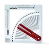 A knitting calculator tool with various measurement scales and a rotating pointer. Produktbild-Vorschau
